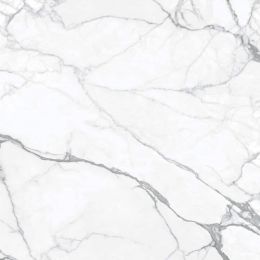 Carrelage sol et mur effet marbre poli brillant Crillon blanc grisé 120x120 cm