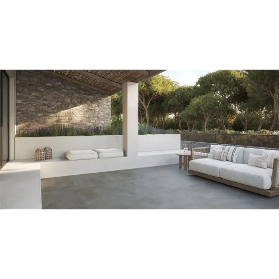 Dalle extérieur Futur anthracite 2.0 R11 60x60 cm