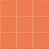  Carrelage mur Sunshine mat Orange 20x20 cm - Réflex Boutique