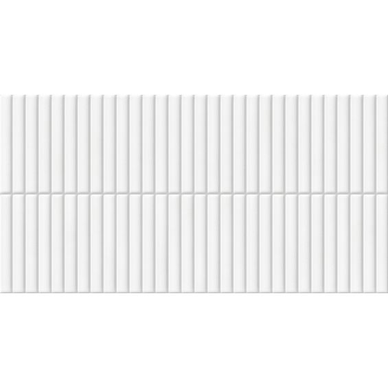 Carrelage mur Décor Gaspésie blanc 32x62,5 cm