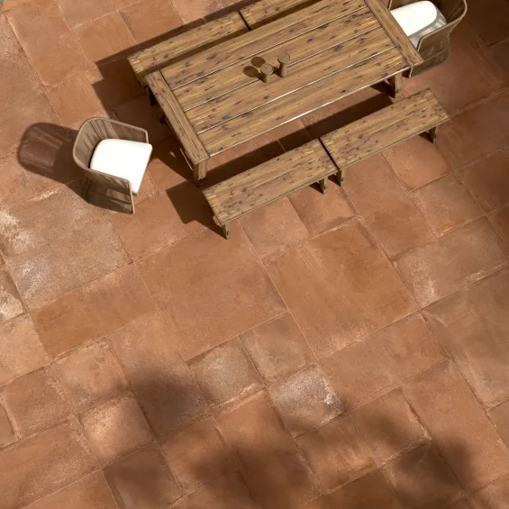  Carrelage sol Teguise terracotta 60X120 cm - Réflex Boutique