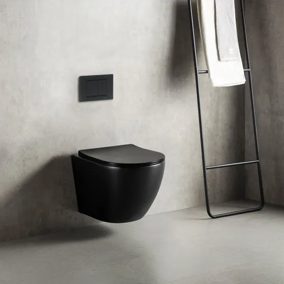  Cuvette suspendue WC Medicis Noir Mat - Réflex Boutique