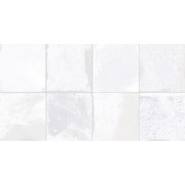 Lot de 4 m2 Carrelage mur effet Zellige Morocco blanc 31,6×60 cm