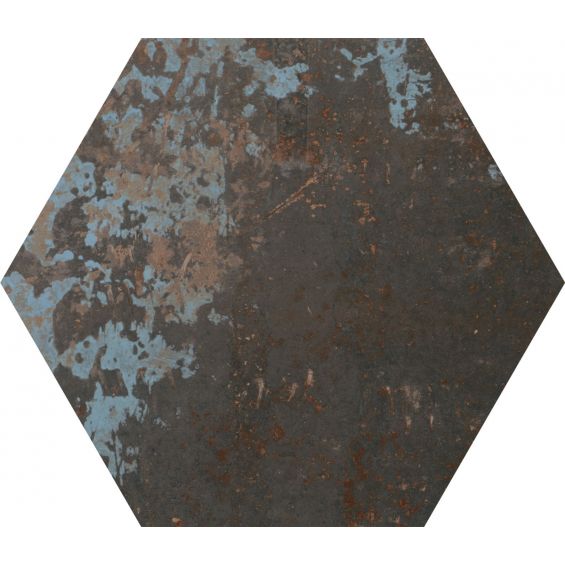 Carrelage sol hexagonal Lublin métal mix 2225 cm