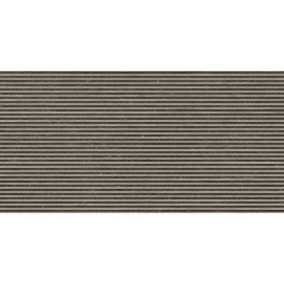 Carrelage mur Décor Bois Manaus slat noir 60x120 cm