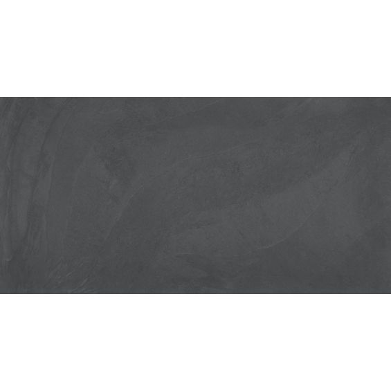 Carrelage sol effet pierre Ardoise noir 60x120 cm