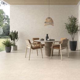 Carrelage sol extérieur moderne Peralta beige R11 60x120 cm