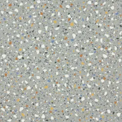  Carrelage effet Terrazzo Orattéo gris 60x60 cm - Réflex Boutique