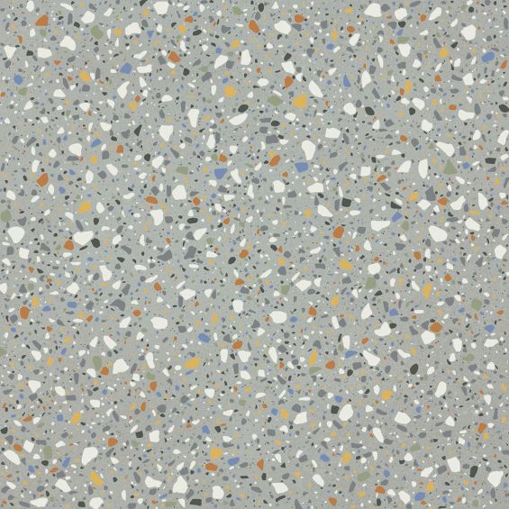 Carrelage effet Terrazzo Orattéo gris 60x60 cm