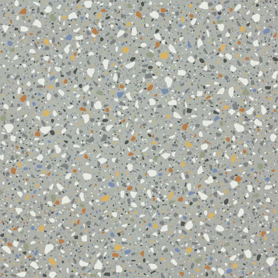  Carrelage effet Terrazzo Orattéo gris 60x60 cm - Réflex Boutique