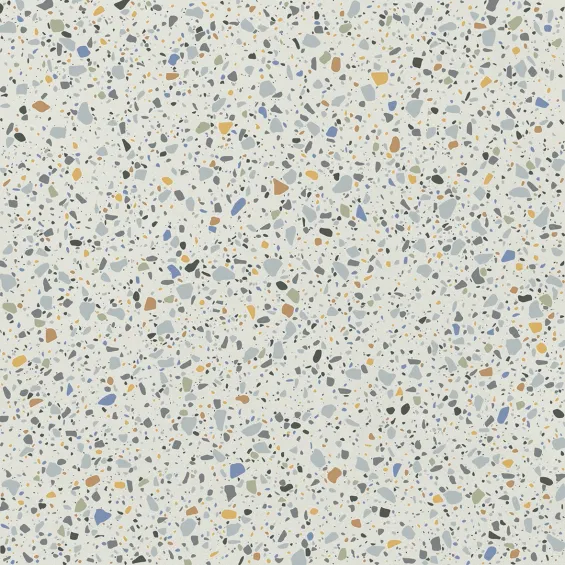  Carrelage effet Terrazzo Orattéo blanc 60x60 cm - Réflex Boutique