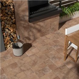 Carrelage sol Talamanca terre 20x20 cm