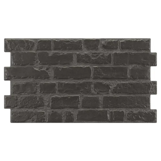  Lot de 20.5 m2 Carrelage effet parement Toulouse anthracite 31x56 cm - Réflex Boutique