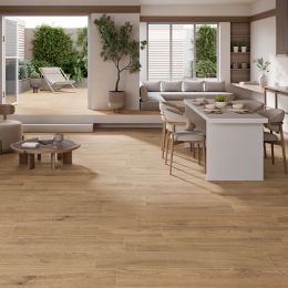 Carrelage sol imitation parquet Bornéo chêne 30x150 cm