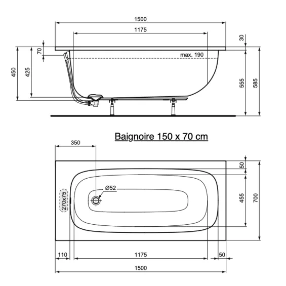  Baignoire Bellot - Réflex Boutique