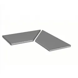  Margelles d'angle piscine Suar 2.0 40x120 cm (2 pièces) - Réflex Boutique