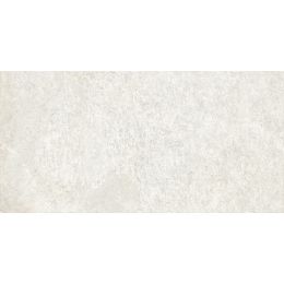 Carrelage sol effet pierre Valca blanc 30x60 cm