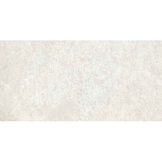 Carrelage sol effet pierre Valca blanc 30x60 cm