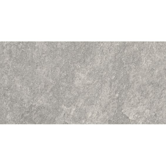 Carrelage sol extérieur effet pierre Valca gris R11 60x120 cm