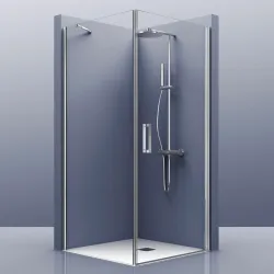  Portes de douche d'angle pivotante Azur - Réflex Boutique