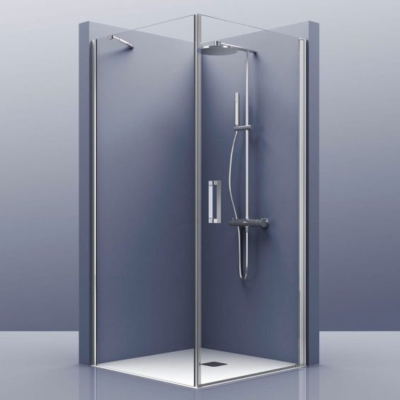 Portes de douche d'angle pivotante Azur 