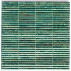 Carrelage mur effet zellige Tanger vert émeraude 15x30 cm