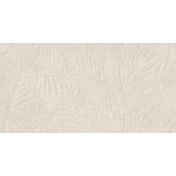 Carrelage mur Quality décor Feuillage blanc cassé mat rectifié 60x120 cm - Réflex Boutique