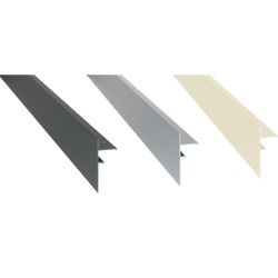 Profil de finition Alu clipsable,pour bords de terrasse sur plots