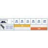 Profil de finition Alu clipsable pour bords de terrasse sur plots