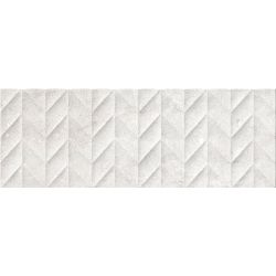 Carrelage mur Ancolie décorblanc 25x70 cm