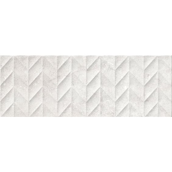 Carrelage mur Ancolie décorblanc 25x70 cm
