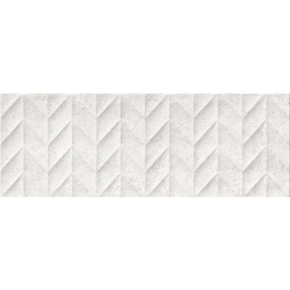 Carrelage mur Ancolie décorblanc 25x70 cm
