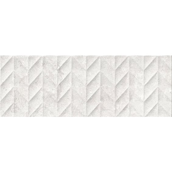 Carrelage mur Ancolie décorblanc 25x70 cm