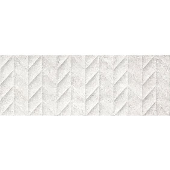 Carrelage mur Ancolie décorblanc 25x70 cm