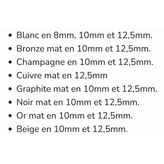  Baguette d'angle en L aluminium