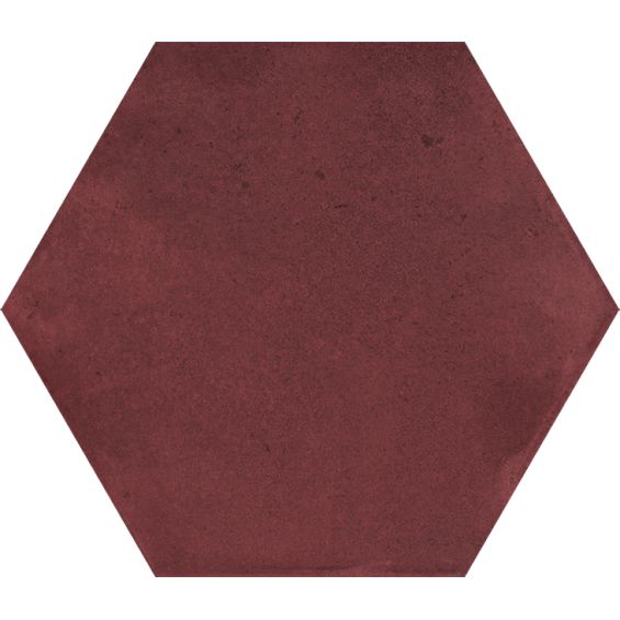 Carrelage sol hexagonal Acuarela prune 12,4x10,6 cm