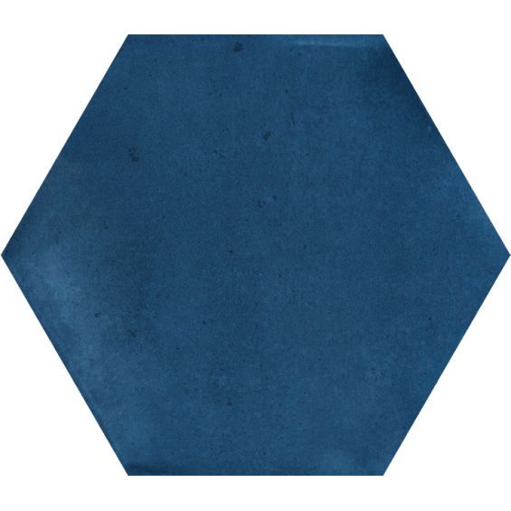  Carrelage sol hexagonal Acuarela bleu marine 12,4x10,6 cm