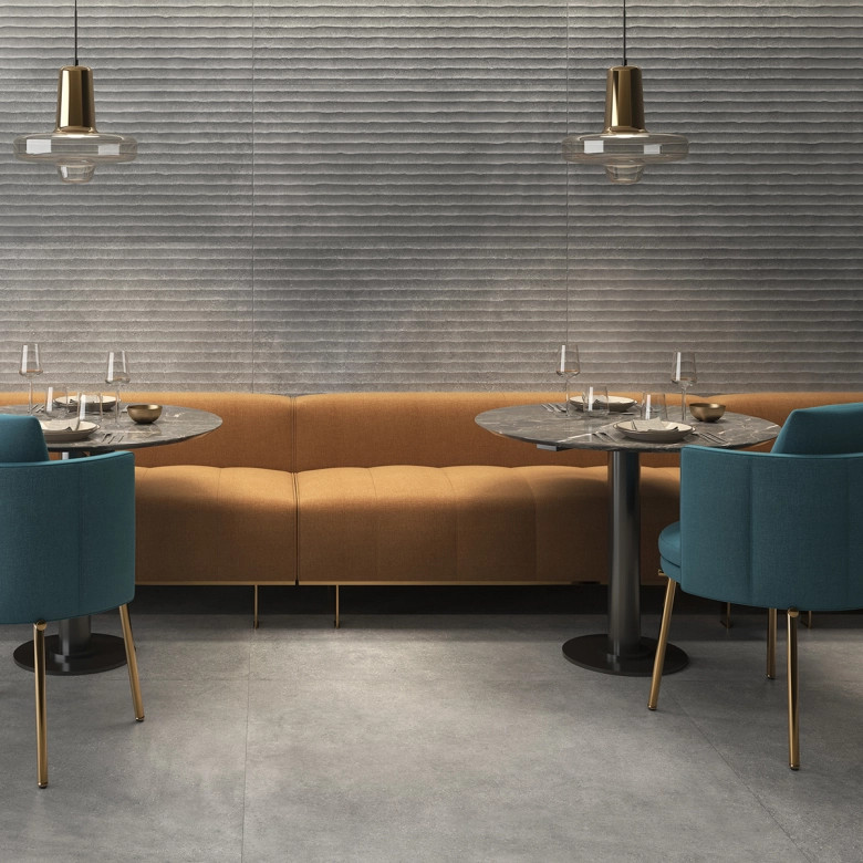 Carrelage sol effet pierre Link gris 60x60 cm