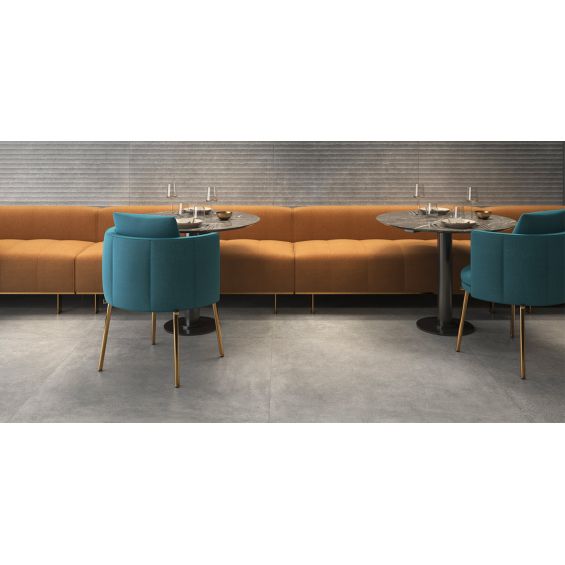 Carrelage sol effet pierreLink gris 60x120 cm