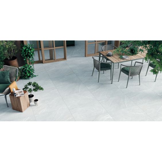 Dalle extérieur Perse 2.0 gris perlé R11 6060 cm
