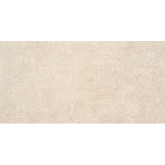 Carrelage sol effet pierre Ellora crème 60120 cm