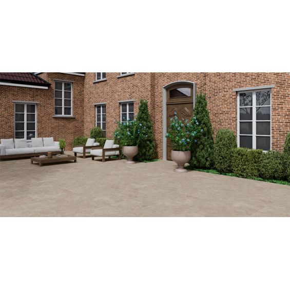 Carrelage sol effet pierre Ellora naturel 100100 cm