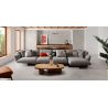 Carrelage sol effet pierre Ellora gris 100100 cm