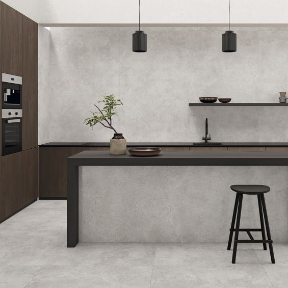 Carrelage sol effet pierre Kos perle 6060 cm