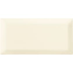 Carrelage mur Métro basic ivoire brillant 10x20 cm