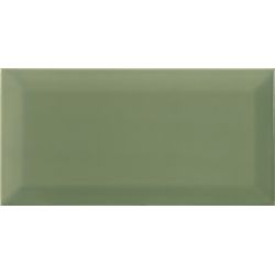Carrelage mur Métro basic olive brillant 10x20 cm