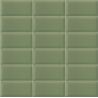 Carrelage mur Métro basic olive brillant 10x20 cm