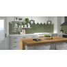 Carrelage mur Métro basic olive brillant 10x20 cm