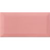 Carrelage mur Métro basic rose brillant 10x20 cm