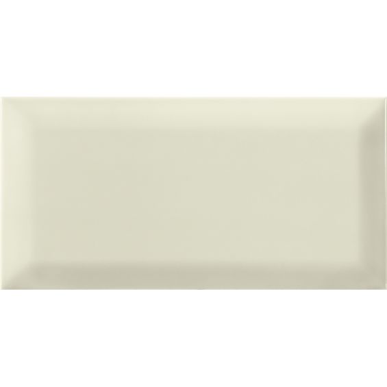 Carrelage mur Métro basic gris platine brillant 10x20 cm